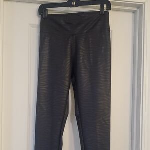 Black Zebra Print Leggings